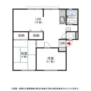 ヴィラージュ北野田 A【101号室号室】の間取り