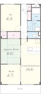 パピヨン565【3階】の間取り