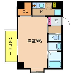 エレガンス長居【2階】の間取り