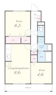 ディアメゾンM【1階】の間取り