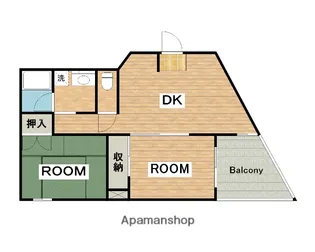 ライブコートMOZU【2階】の間取り