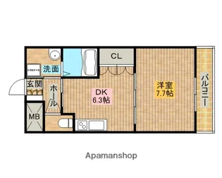 スイートレジデンスKOBAYASHI【202号室】の間取り