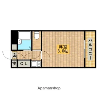 フォンティーヌ堺【2階】の間取り