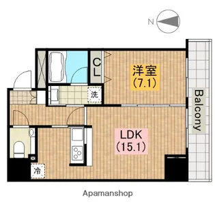セントラル堺東【10階】の間取り