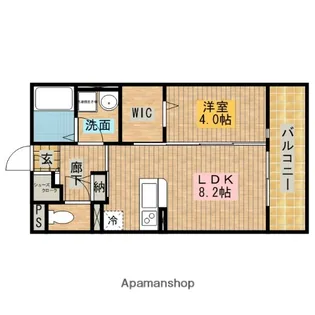 ラ・メゾン・ドゥ・サチ【1階】の間取り