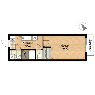 メゾン長曽根A棟・B棟【1階】の間取り
