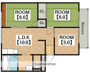コンドミニオ百舌鳥【302号室】の間取り