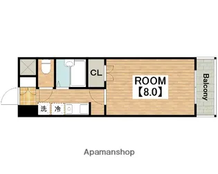 ヒストリカル堺【408号室】の間取り