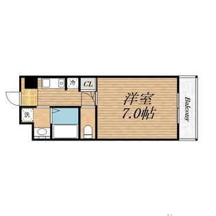 1Kの間取り画像