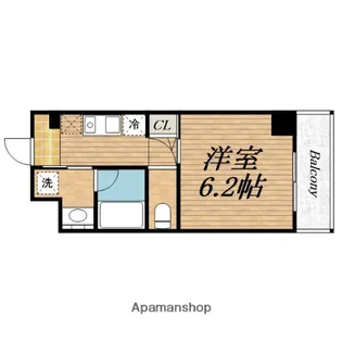 1Kの間取り画像