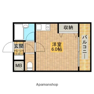 シャルマンフジ堺市弐番館【1階】の間取り