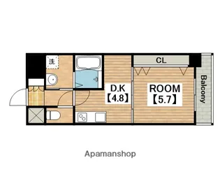 宿院西TKハイツ2号館【6階】の間取り