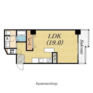 シャトー宿院【8階】の間取り