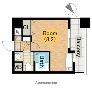 ライフデザイン新金岡B棟【8階】の間取り