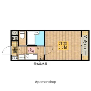 ヴィラリビエール堺【306号室】の間取り