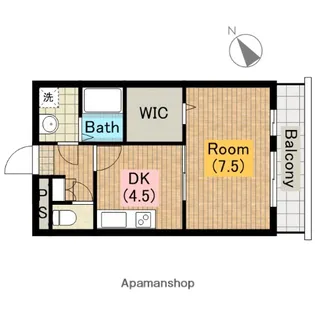ヴィラージュなかもず【2階】の間取り