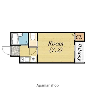 ミドゥスジ堺Ⅰ【109号室】の間取り