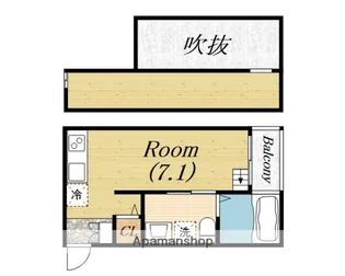 OBS堺(オービーエスサカイ)【105号室】の間取り