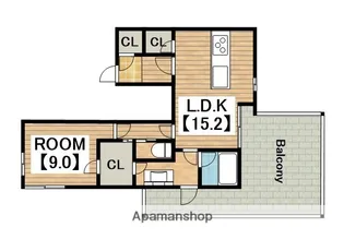 ファイブコートプレミアム中百舌鳥【4階】の間取り