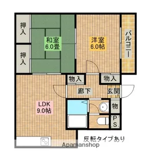 ウィステリア旭ヶ丘【3階】の間取り