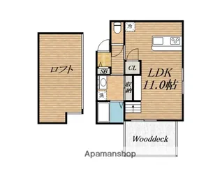 ラ・サージュ・メール【2階】の間取り