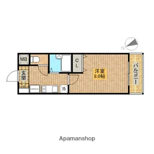 エトワール榎【2階】の間取り