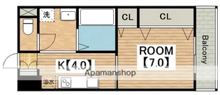 クリエイト彩【902号室】の間取り