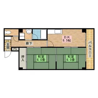 レジデンス時計台【4階】の間取り