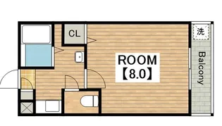 メゾンサイプレスⅡ【303号室】の間取り