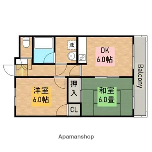 メゾンモンブラン【506号室】の間取り