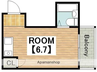 ヴィラ平成【5階】の間取り