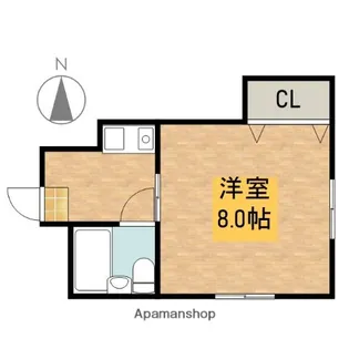 富士マンション【4階】の間取り