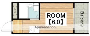 1Rの間取り画像