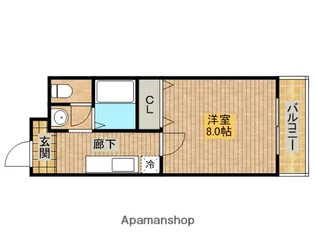 ルーミー堺東【3階】の間取り