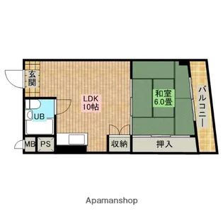 朝日プラザ大仙【5階】の間取り