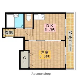 ヴィラ三国【3階】の間取り