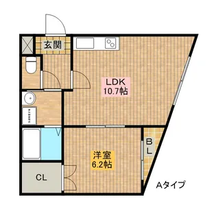 恵エクセル堺東【4階】の間取り