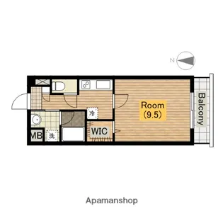 シェリールソル【3階】の間取り
