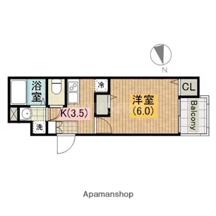 F STYLE南安井町【3階】の間取り
