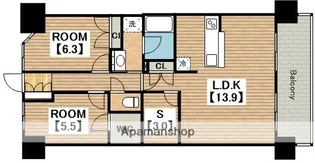 リビオ堺ステーションシティ【14階】の間取り