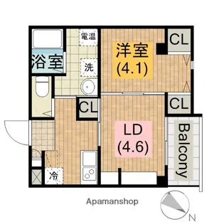 エヌエムキャラントセット【3F-A号室】の間取り