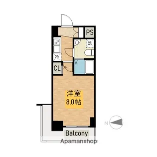 ラシーヌ宿院【6階】の間取り