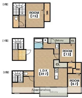 ファイブヒルズ欅 壱番館【1階】の間取り