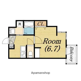 エヌエムサンカンテセット【1階】の間取り