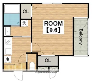 ラメゾン向陵中町Ⅱ番館【205号室】の間取り