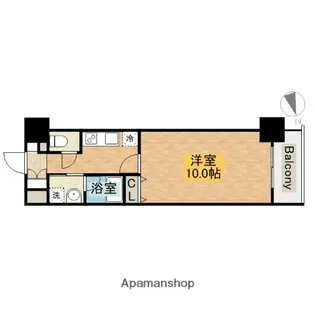 TKアンバーコート六条通【3階】の間取り