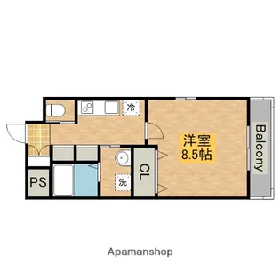 サン・セレーノ堺東【905号室】の間取り