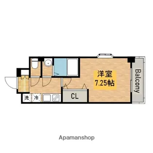 LUXEなかもず【401号室】の間取り