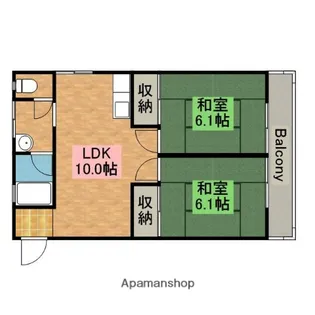 第2もずハイツ【3階】の間取り