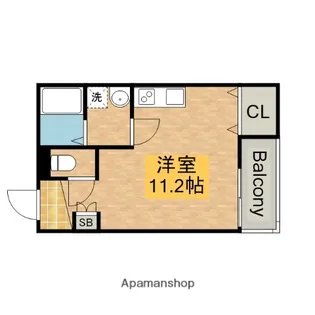 MARKVILLA 宿院【2階】の間取り